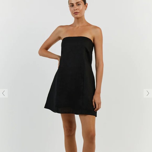 DISSH Black Strapless Mini Dress - Picture 2 of 13